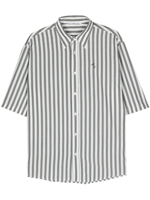 Striped textured shirt ACNE STUDIOS | BB0585SHIR000777J83